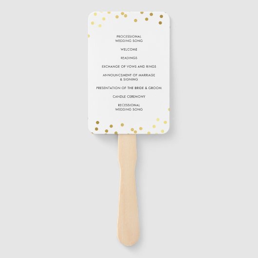 BREITPROGRAMM Stilvolle schicke verglaste Goldkonf Fächer (Rückseite)