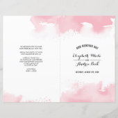 BREITZEREMONY Stilvolles Aquarellrot Rosa (Vorderseite)