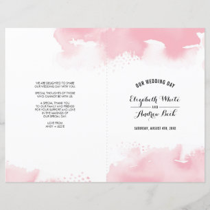 BREITZEREMONY Stilvolles Aquarellrot Rosa