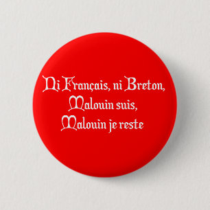 BREIZH BRETAGNE BRITAIN Malouiner Button