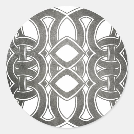 Breizh celtic runder aufkleber (Vorderseite)