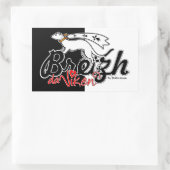 Breizh da viken (la Bretagne pour toujours) Rechteckiger Aufkleber (Tasche)