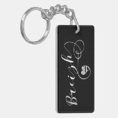 Breizh Flag in Heart, Bretagne, Breton Language Schlüsselanhänger (Vorderseite links)