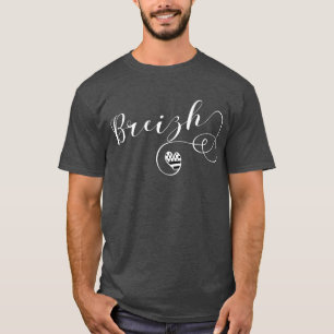 Breizh Flag in Heart, Bretagne, Breton Language T-Shirt