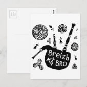 Breizh MA Bro Postkarte (Vorne/Hinten)