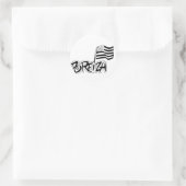 Breizh Runder Aufkleber (Tasche)