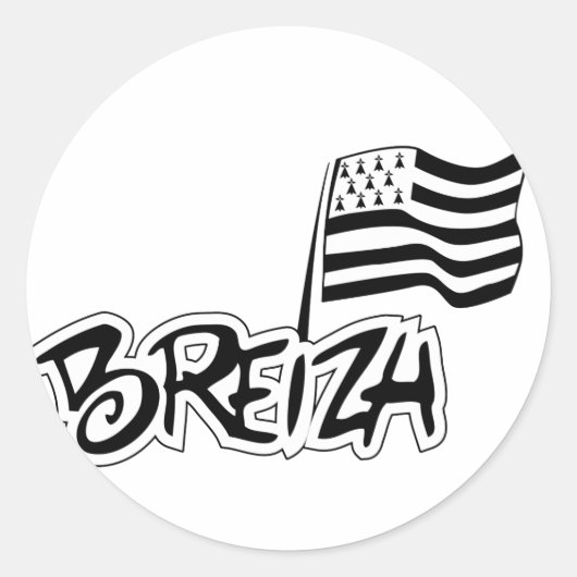 Breizh Runder Aufkleber (Vorderseite)