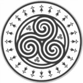Breizh Triskele Aufkleber (Vorderseite)