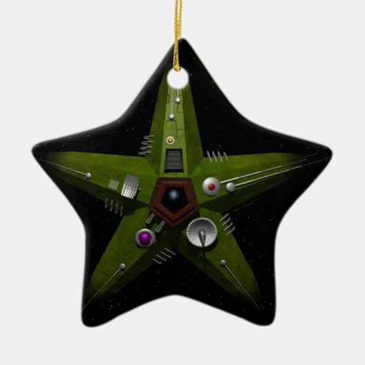 Brell Stern 1 Keramik Ornament (Vorne)