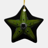 Brell Stern 1 Keramik Ornament (Hinten)