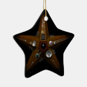 Brell Stern 2 Keramik Ornament (Rechts)