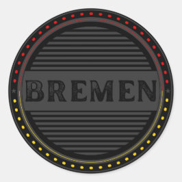 Bremen City Pride Emblem – Deutsche Identität Runder Aufkleber