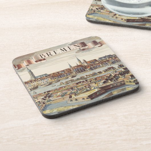 Bremen, Deutschland, 1719 Getränkeuntersetzer (Linke Seite)