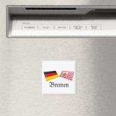 Bremen, Deutschland Flag Tiles Magnet (In Situ (Geschirrspüler))