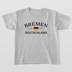 Bremen Deutschland koordiniert deutsche Kinder T-Shirt