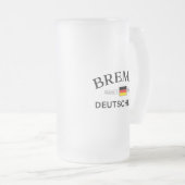 Bremen Deutschland koordiniert Deutschland Mattglas Bierglas (VorderseiteRechts)
