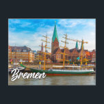 Bremen, Deutschland Postkarte<br><div class="desc">Diese einzigartige Postkarte zeigt ein Foto der schönen Stadt Bremen. Diese schöne Postkarte wäre ideal für Freunde, Familie und Kollegen.</div>