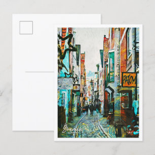 Bremen Deutschland Schönes Ölmalerei Landschaft Postkarte