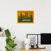 Bremen Deutschland Stadt Kunst Poster (Heimbüro)