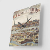 Bremen, Germany, 1719 Quadratische Wanduhr (Winkel)