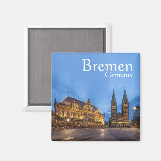 Bremen Germany Souvenir Magnet (Vorderseite/Rückseite)