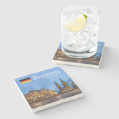 Bremen Germany Souvenir Steinuntersetzer (Seitenansicht)