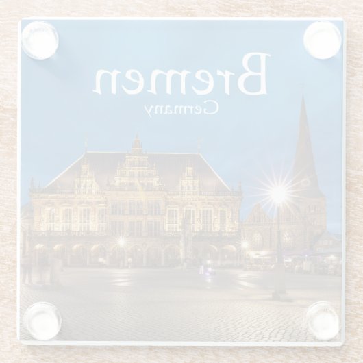 Bremen Glasuntersetzer (Rückseite)