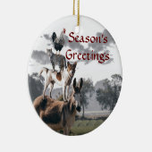 Bremen-Musiker-Spaß-Tier-Geschichte Keramik Ornament (Rechts)