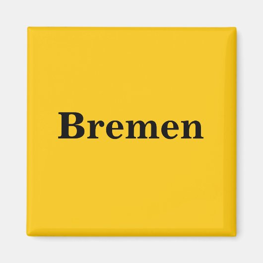 Bremen Schild Gold - Gleb - Magnet (Vorne)