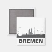 Bremen Skyline Kühlschrank Magnet (Vorderseite/Rückseite)