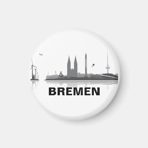 Bremen Skyline Kühlschrank Magnet