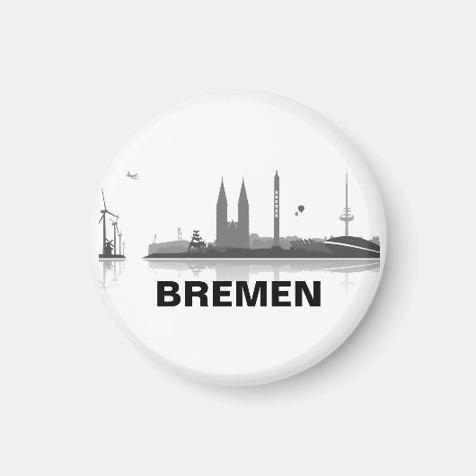 Bremen Skyline Kühlschrank Magnet (Vorne)