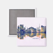 Bremen Skyline Magnet (Vorderseite/Rückseite)