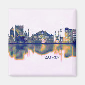 Bremen Skyline Magnet (Vorne)