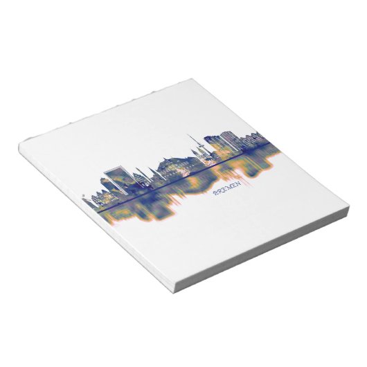 Bremen Skyline Notizblock (angewinkelt)