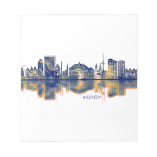 Bremen Skyline Notizblock