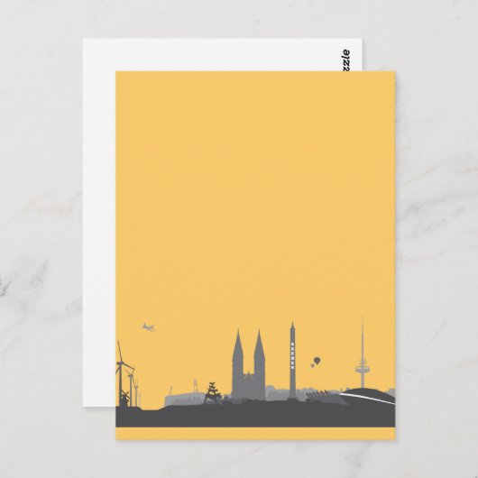 Bremen Skyline Postkarte (Vorne/Hinten)