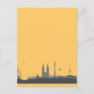 Bremen Skyline Postkarte