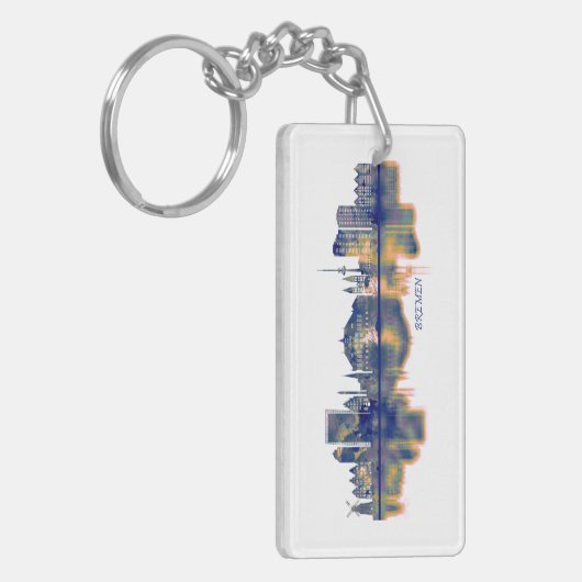 Bremen Skyline Schlüsselanhänger (Vorderseite links)