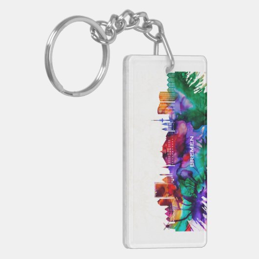 Bremen Skyline Schlüsselanhänger (Vorderseite links)