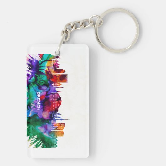 Bremen Skyline Schlüsselanhänger (Rückseite)