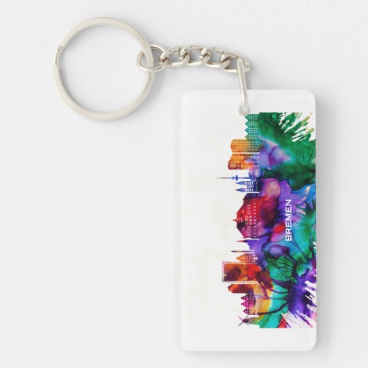 Bremen Skyline Schlüsselanhänger (Vorderseite)