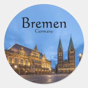 Bremen Souvenir Runder Aufkleber