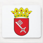 Bremen-Wappen Mousepad (Vorne)