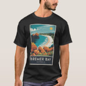 Bremer Bay Australia Illustration Travel Art Retro T-Shirt (Vorderseite)
