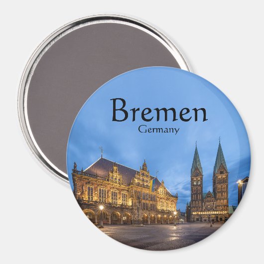 Bremer Souvenir Magnet (Vorderseite/Rückseite)