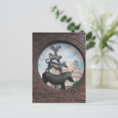 Bremer Stadtmusikanten Postkarte (Stehend Vorderseite)