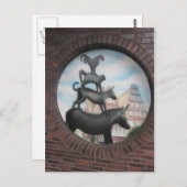 Bremer Stadtmusikanten Postkarte (Vorne/Hinten)
