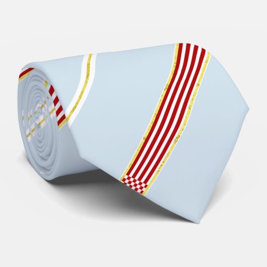 Bremer Streifen-Flagge Krawatte (Gerollt)