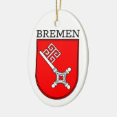 Bremer Wappen Keramik Ornament (Links)